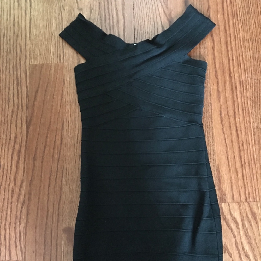 Black bandage dress